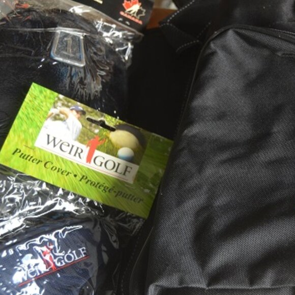 GOLF BAG  COVER Canada’s #1 Masters Green Jacket Mike Weir Nylon Bag Cover - Picture 6 of 8